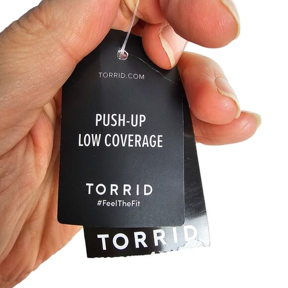 Torrid Swimsuit One Piece Swimsuit Women 3X D-DD Blue Black Strappy Swimsuit NEW - Picture 8 of 11